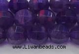 CNA753 15.5 inches 10mm faceted round natural amethyst beads