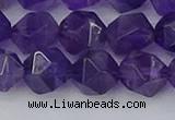 CNA760 15.5 inches 12mm faceted nuggets amethyst beads wholesale