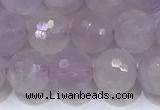 CNA790 15.5 inches 8mmm faceted round lavender amethyst beads