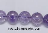 CNA804 15.5 inches 12mm round natural light amethyst beads