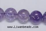 CNA806 15.5 inches 16mm round natural light amethyst beads