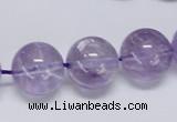 CNA807 15.5 inches 18mm round natural light amethyst beads