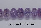 CNA810 15.5 inches 8*12mm rondelle natural light amethyst beads