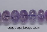 CNA811 15.5 inches 10*14mm rondelle natural light amethyst beads