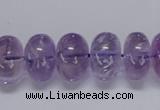 CNA812 15.5 inches 10*16mm rondelle natural light amethyst beads