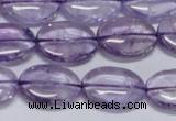 CNA831 15.5 inches 12*16mm oval natural light amethyst beads