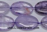 CNA835 15.5 inches 20*30mm oval natural light amethyst beads