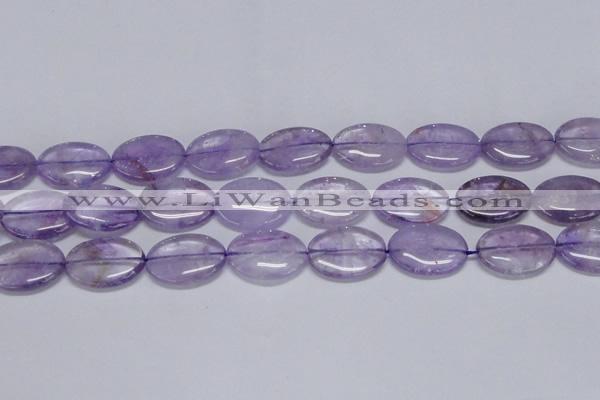 CNA835 15.5 inches 20*30mm oval natural light amethyst beads