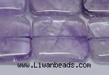 CNA847 15.5 inches 30mm square natural light amethyst beads