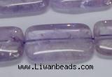 CNA855 15.5 inches 20*30mm rectangle natural light amethyst beads