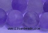 CNA916 15.5 inches 16mm round matte amethyst gemstone beads