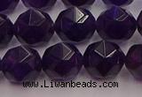 CNA939 15.5 inches 12mm faceted nuggets amethyst gemstone beads