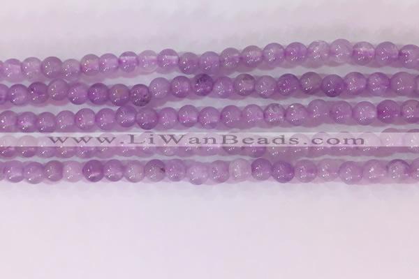 CNA950 15.5 inches 4mm round natural lavender amethyst beads