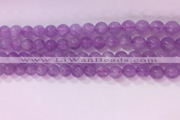 CNA953 15.5 inches 7mm round natural lavender amethyst beads