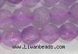 CNA962 15.5 inches 4mm faceted round natural lavender amethyst beads