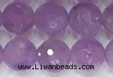 CNA964 15.5 inches 8mm faceted round natural lavender amethyst beads