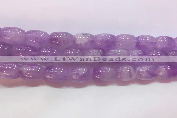 CNA976 15.5 inches 10*14mm drum natural lavender amethyst beads