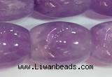 CNA978 15.5 inches 13*18mm drum natural lavender amethyst beads