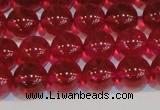 CNC412 15.5 inches 8mm round dyed natural white crystal beads