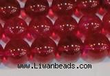 CNC413 15.5 inches 10mm round dyed natural white crystal beads