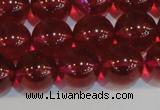 CNC414 15.5 inches 12mm round dyed natural white crystal beads