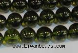 CNC432 15.5 inches 8mm round dyed natural white crystal beads