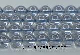 CNC508 15.5 inches 4mm round dyed natural white crystal beads