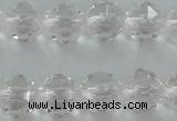 CNC88 15.5 inches 6mm faceted round natural white crystal beads