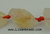 CNG1001 15.5 inches 15*25mm - 25*30mm nuggets citrine gemstone beads