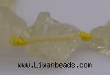 CNG1002 15.5 inches 15*25mm - 25*30mm nuggets lemon quartz beads