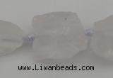 CNG1003 15.5 inches 15*25mm - 25*30mm nuggets white crystal beads