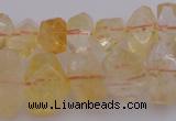 CNG1020 15.5 inches 8*12mm - 12*16mm faceted nuggets citrine beads