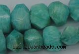 CNG1072 15.5 inches 13*18mm - 15*20mm faceted nuggets amazonite beads