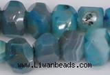 CNG1078 15.5 inches 10*14mm - 15*20mm faceted nuggets agate beads