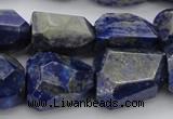 CNG1088 15.5 inches 15*20mm - 18*25mm faceted nuggets lapis lzuli beads