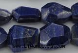 CNG1090 15.5 inches 15*20mm - 18*25mm faceted nuggets lapis lzuli beads