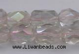 CNG1100 12*16mm - 13*18mm faceted nuggets AB-color white crystal beads