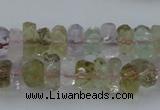 CNG1105 15.5 inches 5*8mm - 6*12mm faceted nuggets mixed quartz beads