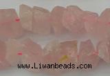 CNG1132 15.5 inches 8*12mm - 13*18mm nuggets rose quartz beads