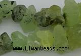 CNG1136 8*12mm - 13*18mm nuggets green rutilated quartz beads