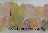 CNG1139 15.5 inches 8*12mm - 13*18mm nuggets mixed quartz beads