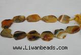 CNG1201 15.5 inches 20*30mm - 25*35mm freeform agate beads