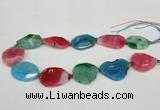 CNG1207 15.5 inches 20*30mm - 30*40mm freeform agate beads