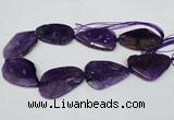 CNG1210 15.5 inches 30*45mm - 35*50mm freeform agate beads