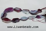 CNG1217 15.5 inches 20*30mm - 30*40mm freeform agate beads