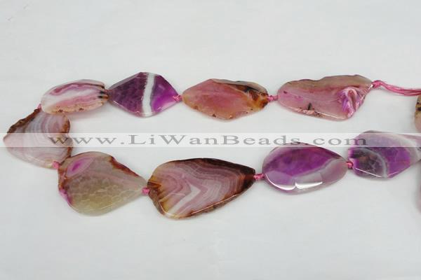 CNG1230 15.5 inches 25*35mm - 30*50mm freeform agate beads