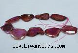 CNG1231 15.5 inches 25*35mm - 35*45mm freeform agate beads