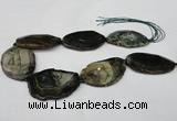 CNG1255 15.5 inches 35*45mm - 40*60mm freeform agate beads