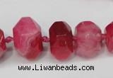 CNG1365 15.5 inches 8*12mm - 22*30mm faceted nuggets agate beads