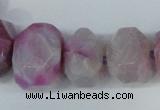 CNG1366 15.5 inches 8*12mm - 22*30mm faceted nuggets agate beads